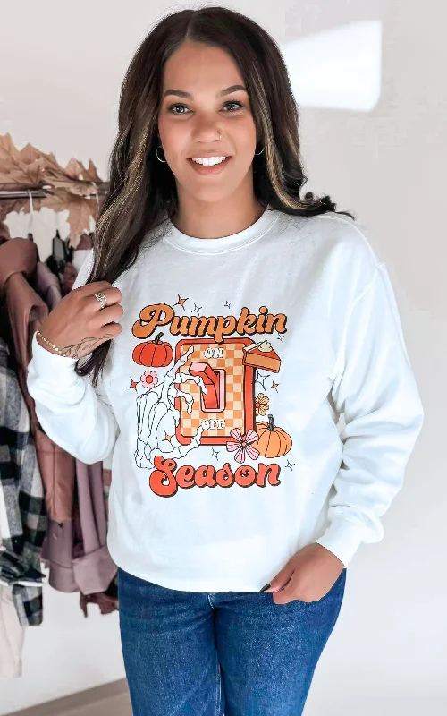 Pumpkin Season  Pigment Dyed Graphic Sweatshirt - Final Sale