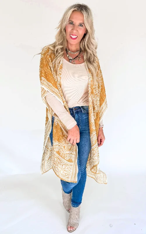 Golden Age Damask & Paisley Kimono - Final Sale