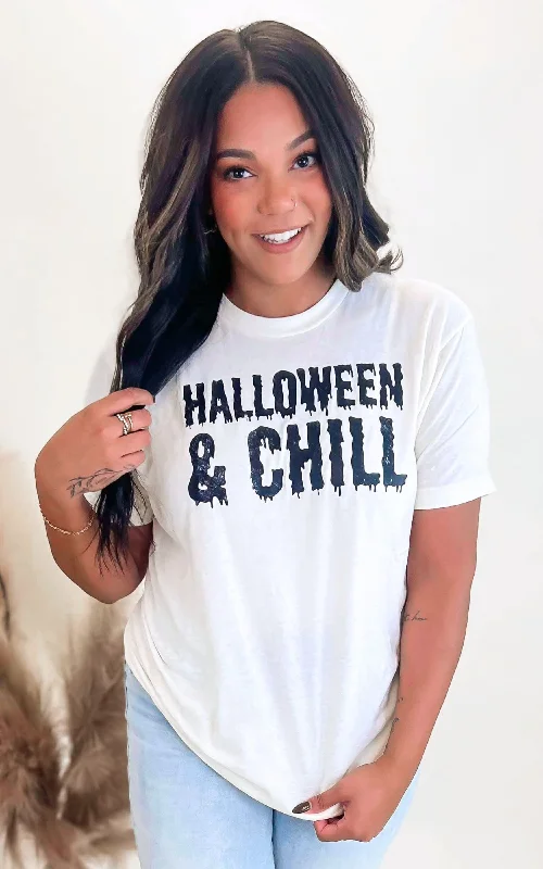 Halloween & Chill Graphic T-shirt - Final Sale