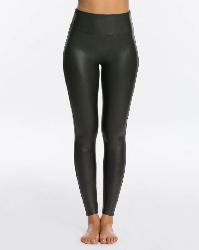 SPANX Faux Leather Leggings Black