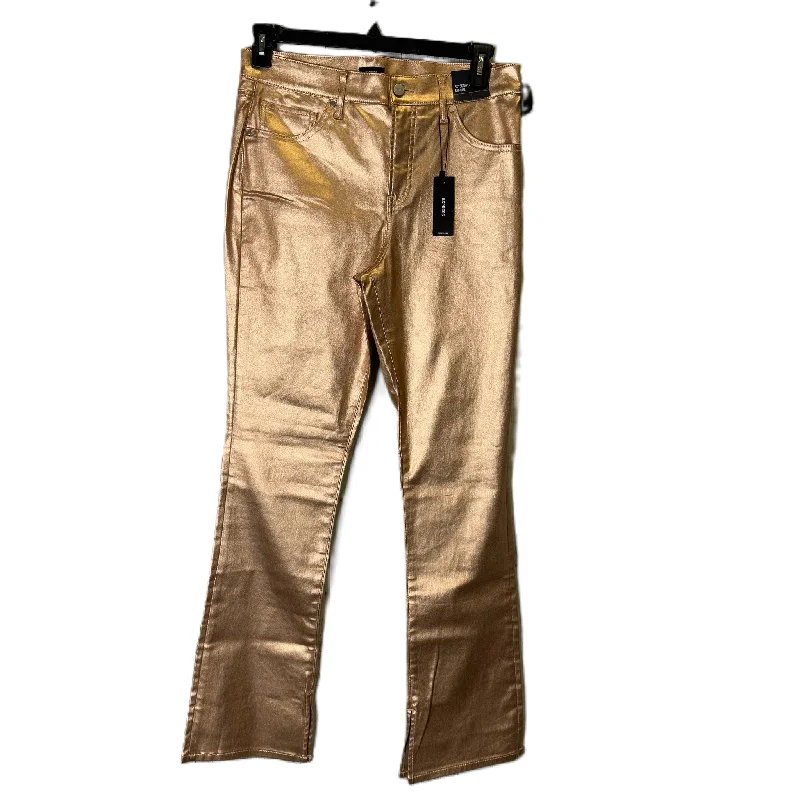 Jeans Straight By Express In Gold, Size: 10