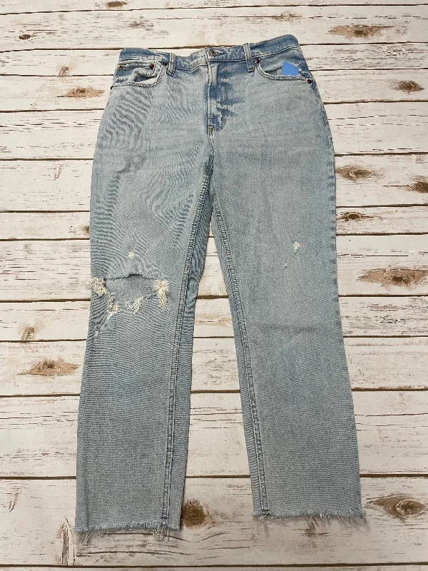 Jeans Skinny By Abercrombie And Fitch In Blue Denim, Size: 6