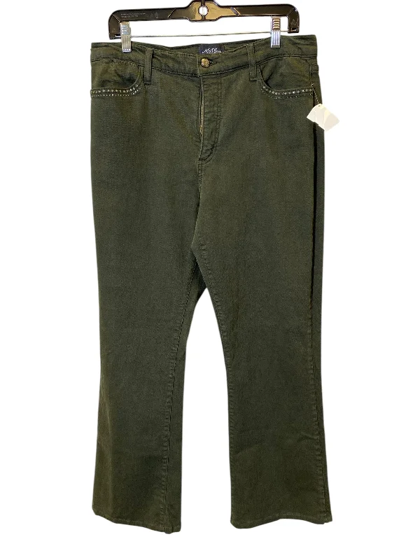 Jeans Straight By Not Your Daughters Jeans In Green, Size: 14