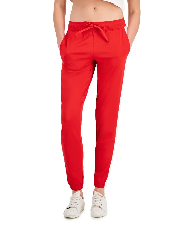 ID Ideology Womens Tricot Colorblocked Joggers