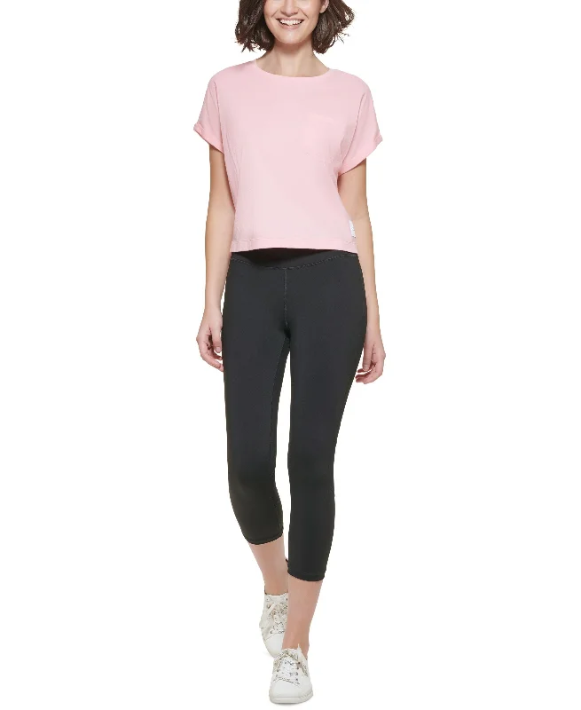 Calvin Klein Performance Bungee Hem Pocket Cotton T-Shirt