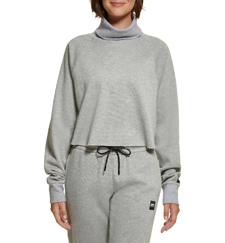 DKNY Sport Womens Active Sparkle Fleece Sweater