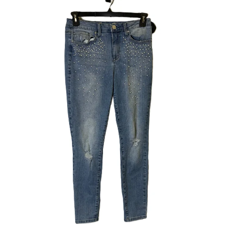 Jeans Skinny By Seven 7 In Blue Denim, Size: 8