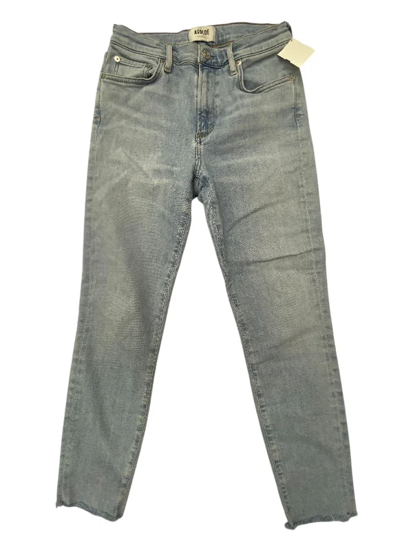 Jeans Skinny By Agolde In Blue Denim, Size: 4