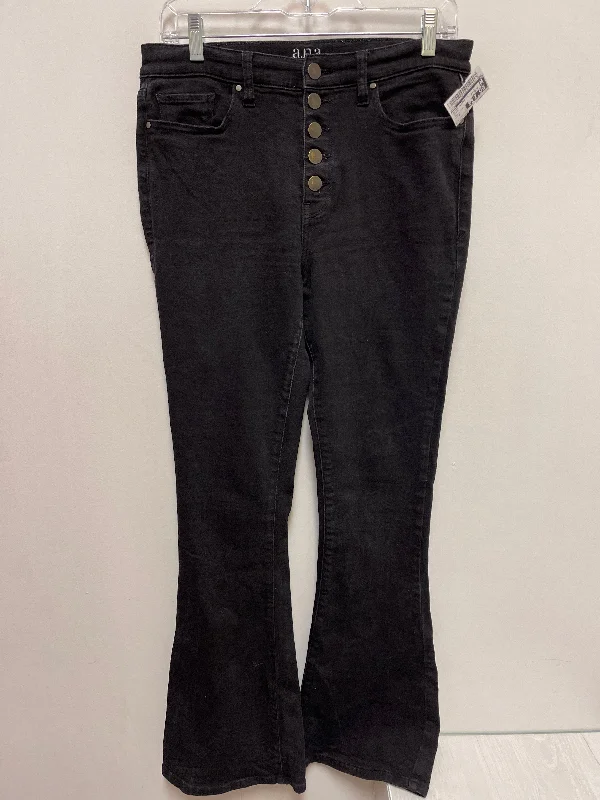 Jeans Flared By Ana In Black, Size: 8