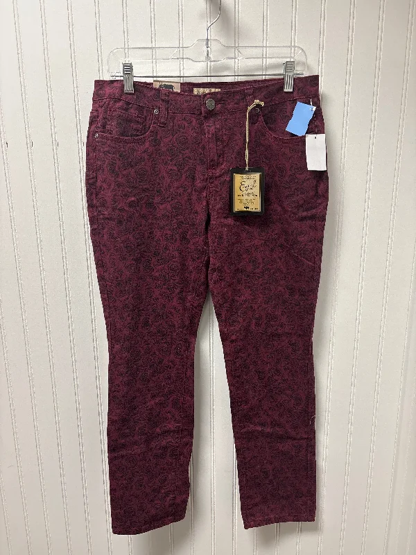 Jeans Straight By Earl Jean In Red, Size: 8p