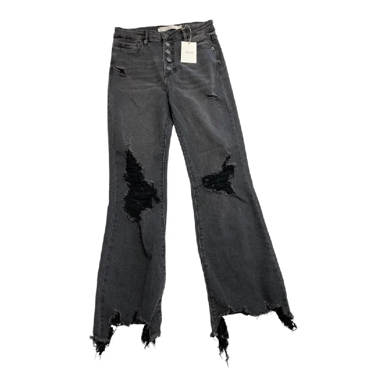 Jeans Flared By Hidden In Black Denim, Size: 4