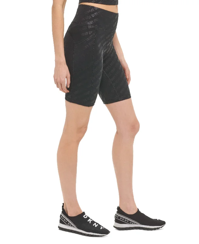 DKNY Sport Printed High Waist 9 Bike Shorts