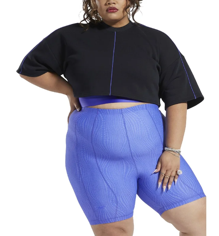 Reebok X Cardi B Plus Size Cropped T Sweatshirt