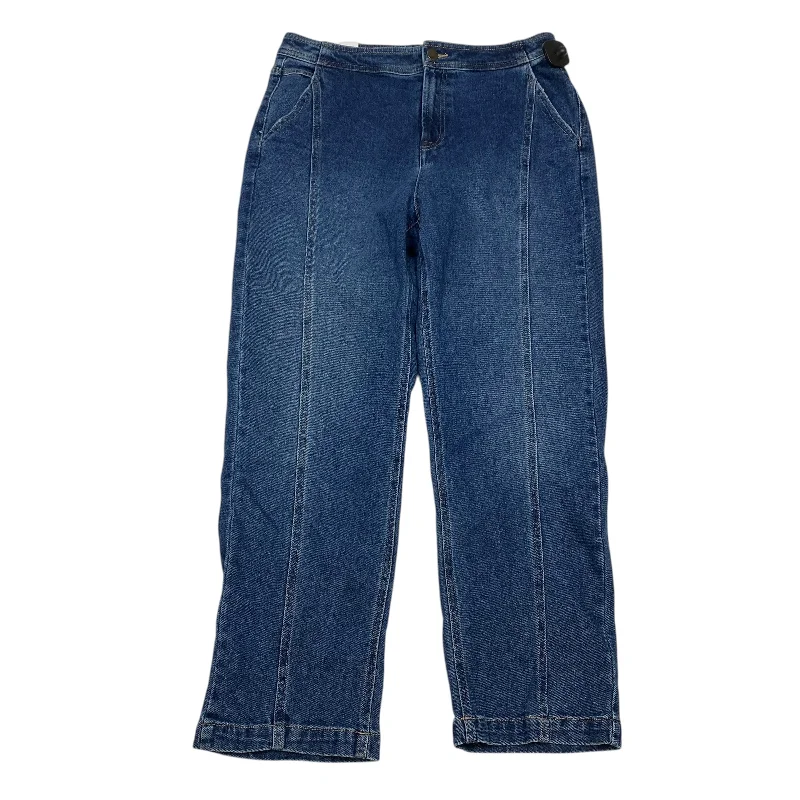 Jeans Straight By Dip In Blue Denim, Size: 12