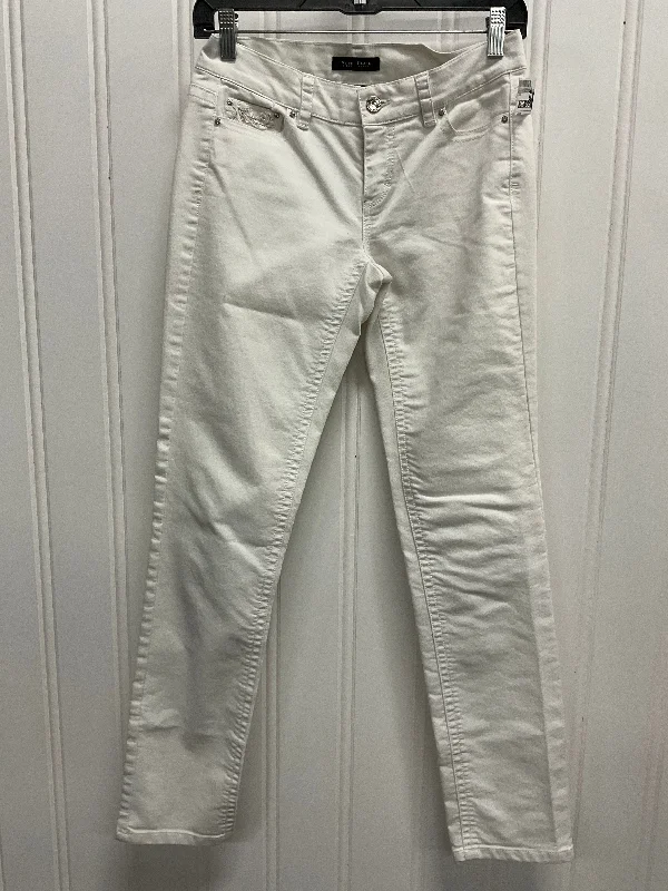 Jeans Cropped By White House Black Market In White, Size: 0