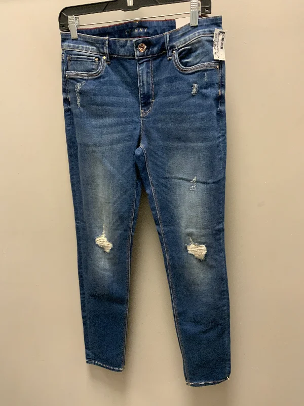 Jeans Skinny By White House Black Market In Blue Denim, Size: 4