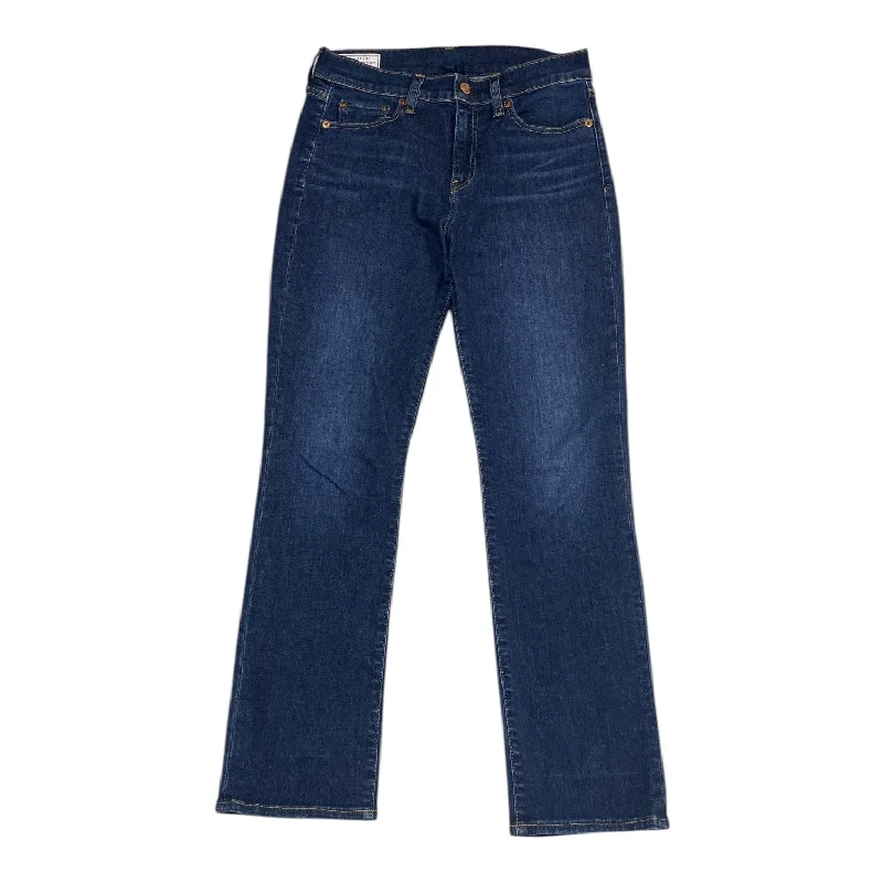 Jeans Straight By Gap In Blue Denim, Size: 4