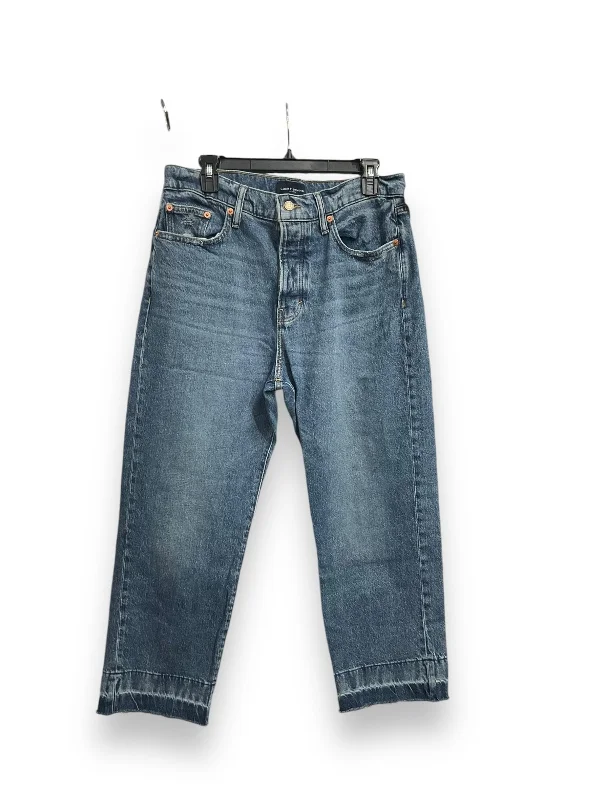 Jeans Straight By Lucky Brand In Blue Denim, Size: 10