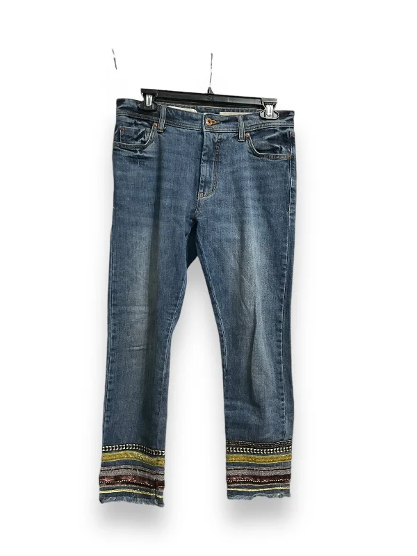 Jeans Straight By Pilcro In Blue Denim, Size: 4