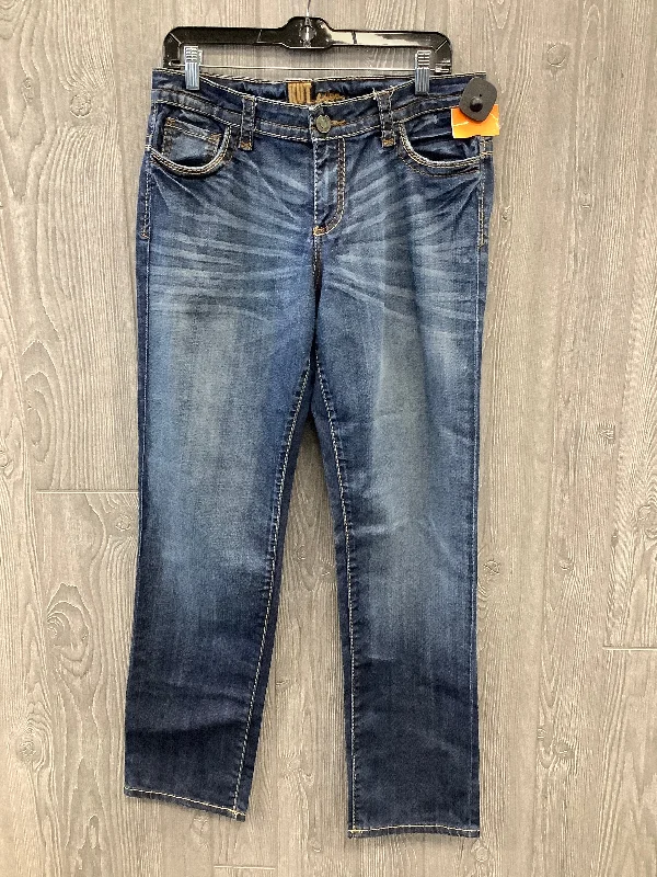 Jeans Straight By Kut In Blue, Size: 10