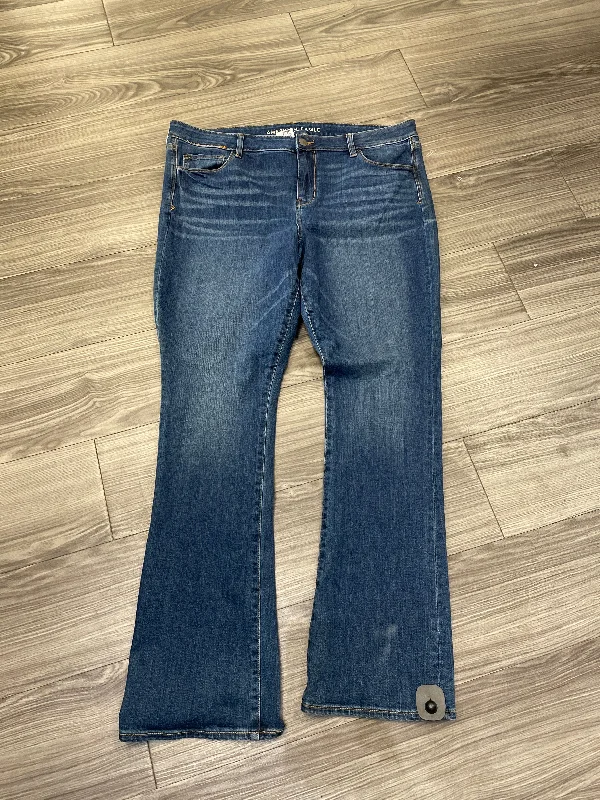 Jeans Boot Cut By American Eagle In Blue, Size: 22