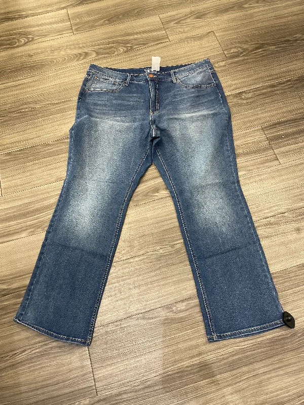 Jeans Boot Cut By Time And Tru In Blue, Size: 24