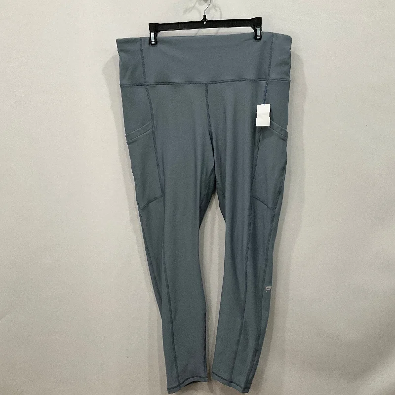 Athletic Leggings By Fabletics In Blue, Size: 2x