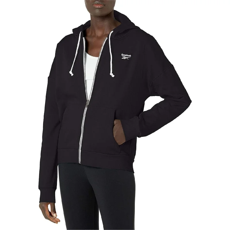 Reebok Womens Training Essentials Hoodie Sweatshirt, Black, Small