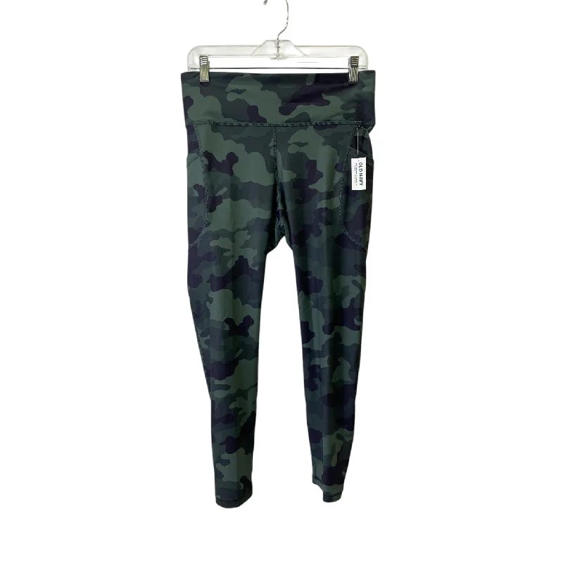 Athletic Leggings By Old Navy In Camouflage Print, Size:L