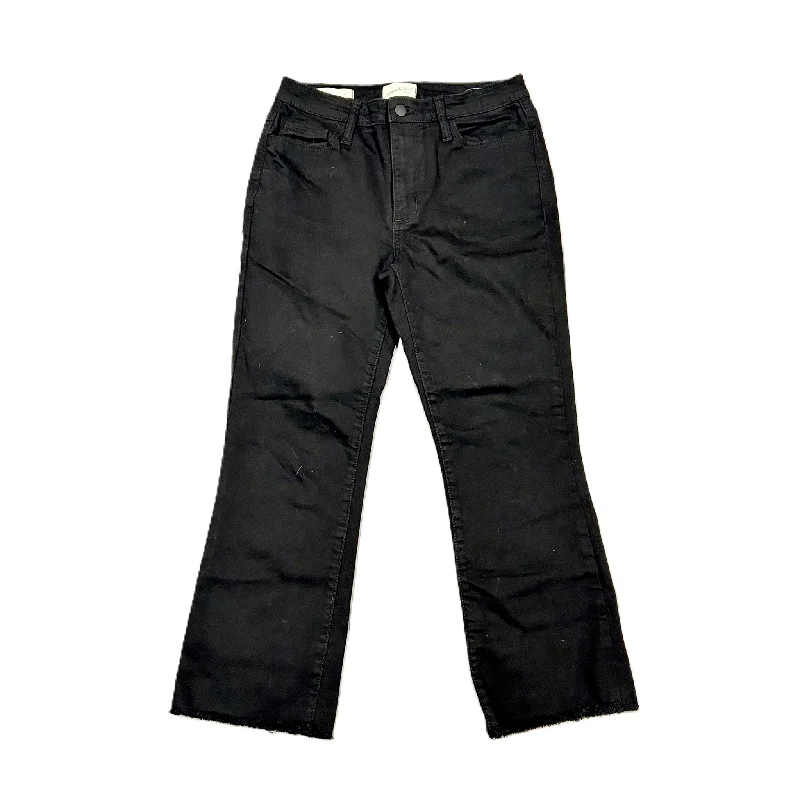 Jeans Boot Cut By Universal Thread In Black Denim, Size: 4