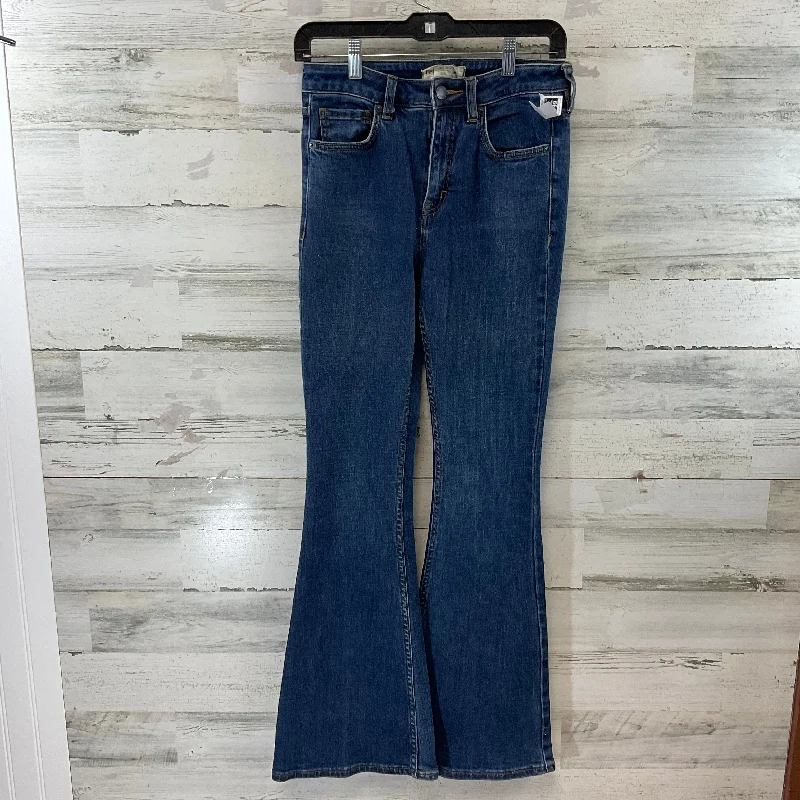 Jeans Flared By Free People In Blue Denim, Size: 2