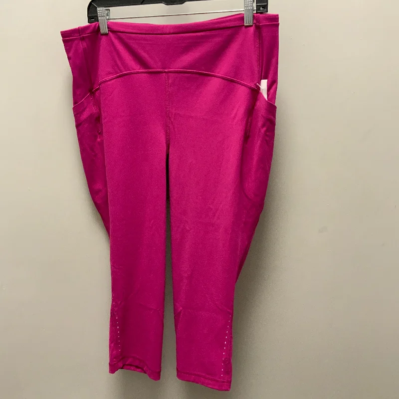 Athletic Leggings By Lululemon In Pink, Size: Xl