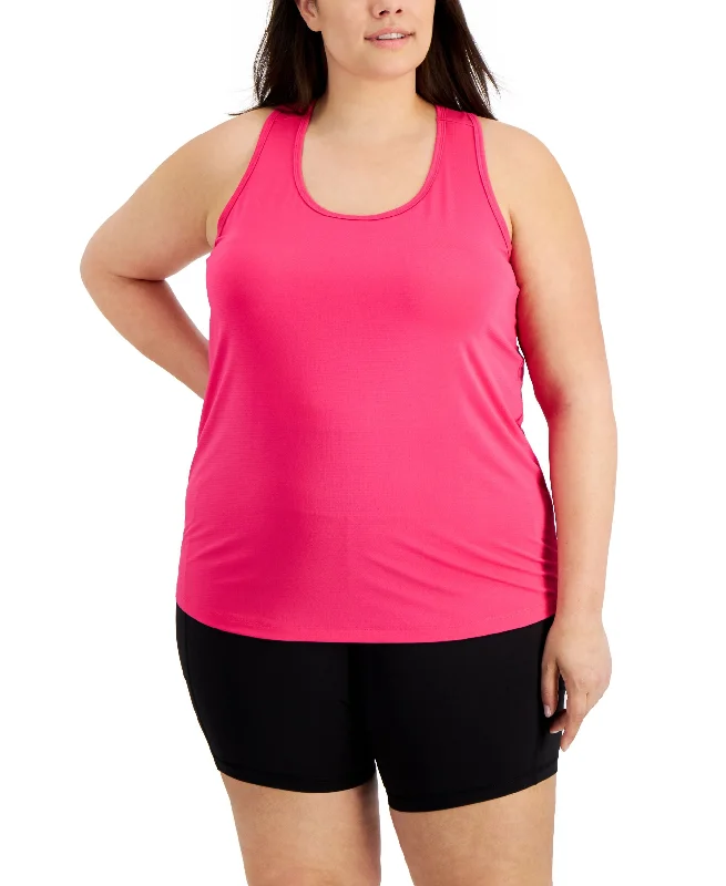 ID Ideology Plus Size Textured Tank Top