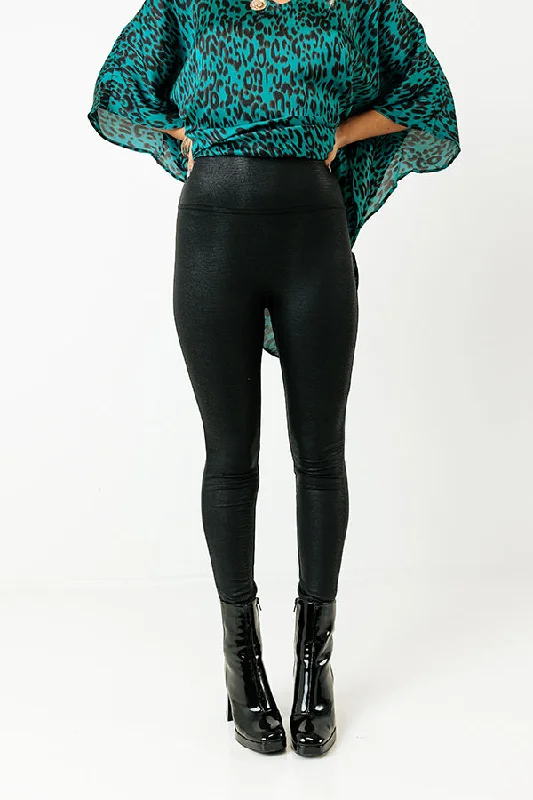 The Vianna High Waist Crocodile Print Legging