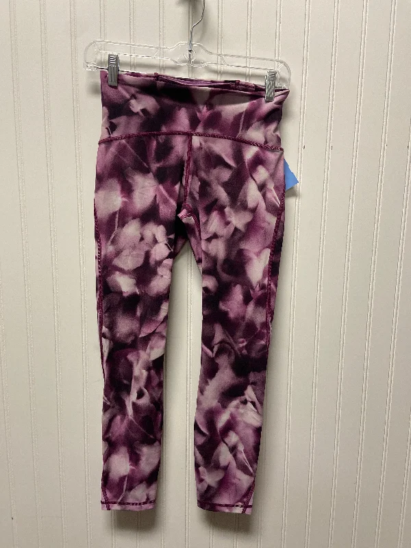 Athletic Leggings By Lululemon In Pink & Purple, Size: S