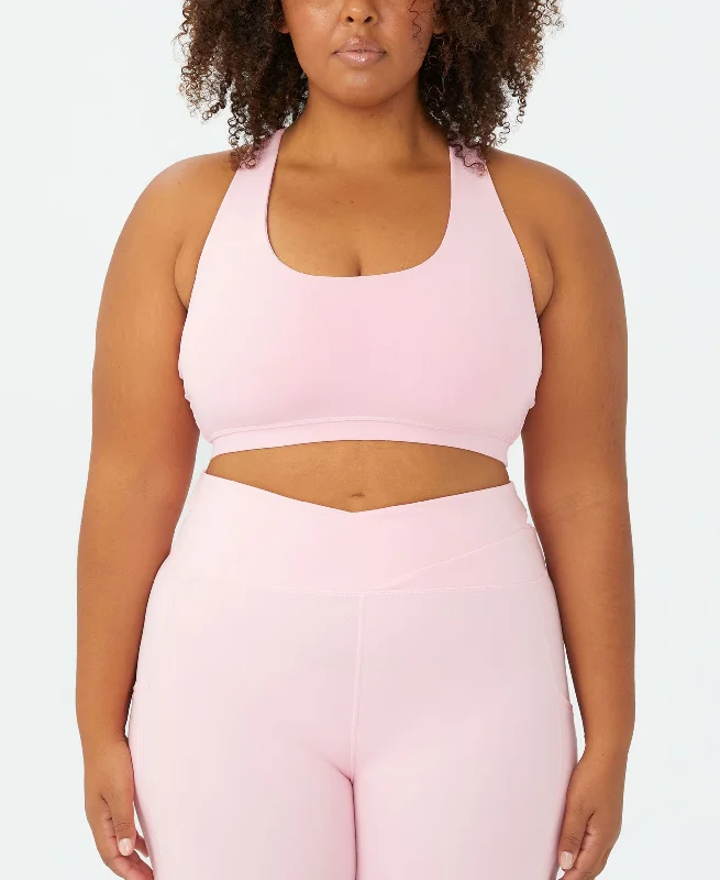 Trendy Plus Size Active Strappy Sports Crop Top