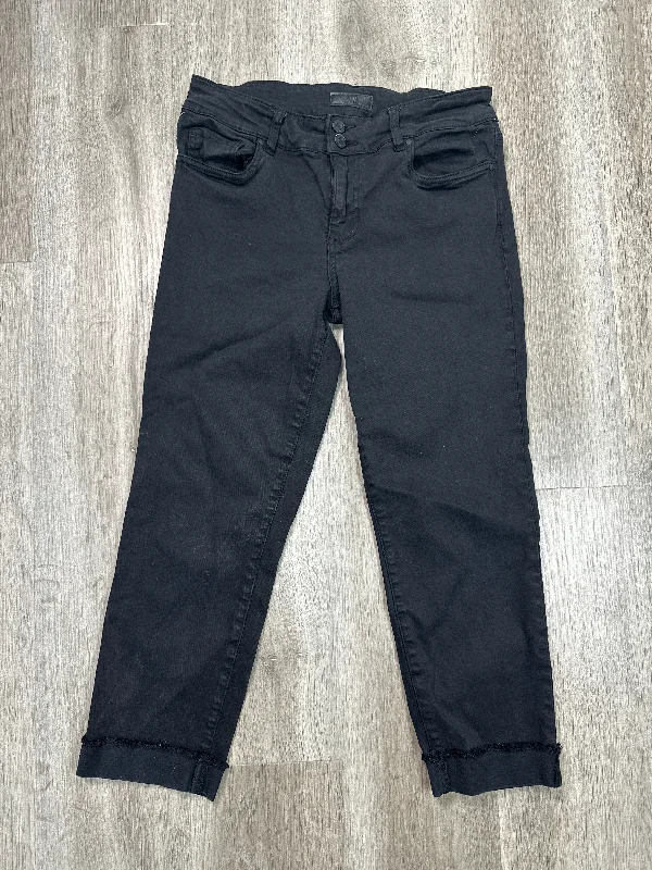 Jeans Straight By Kut In Black, Size: 6