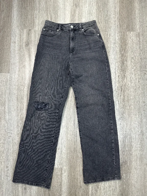 Jeans Straight By Garage In Black Denim, Size: 2