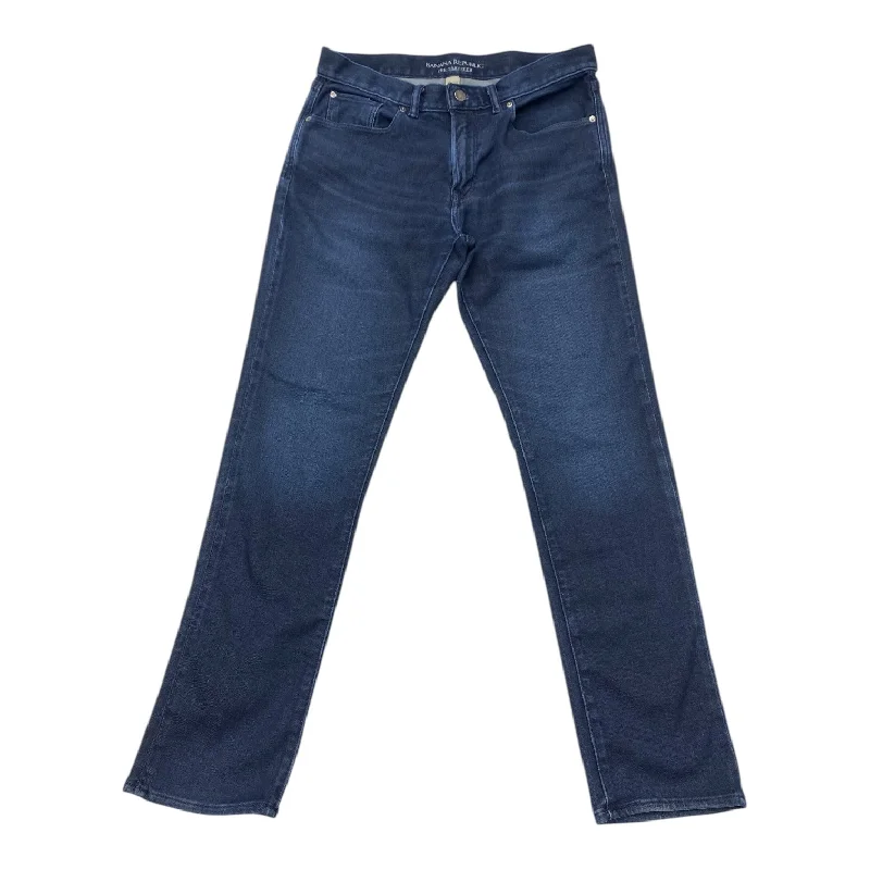 Jeans Skinny By Banana Republic In Blue Denim, Size: 12