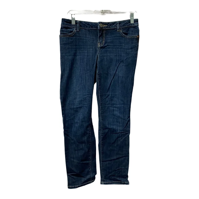 Jeans Straight By Simply Vera In Blue Denim, Size:6P