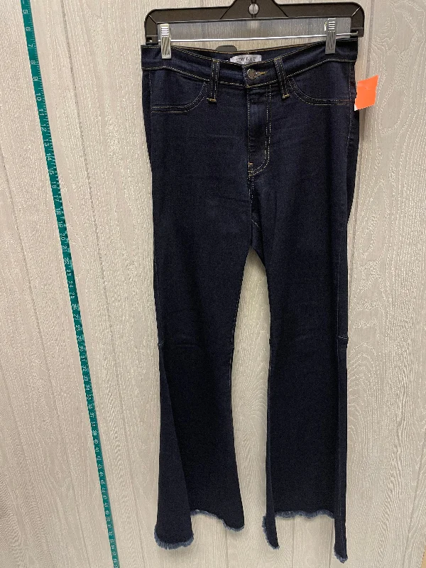 Jeans Flared By Judy Blue In Blue Denim, Size: 4