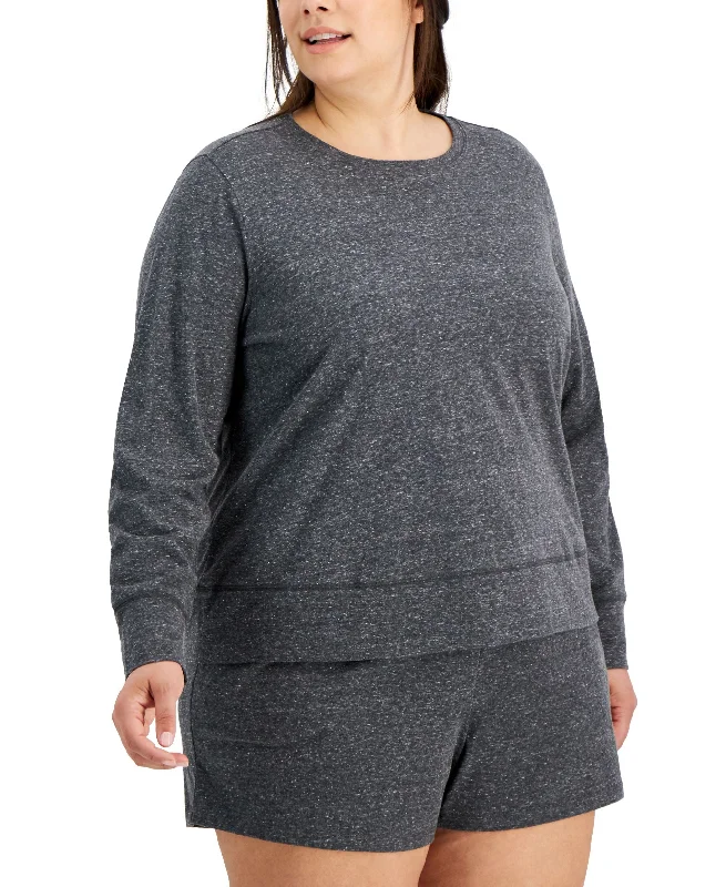 ID Ideology Plus Size Retro Recycled Long Sleeve Top