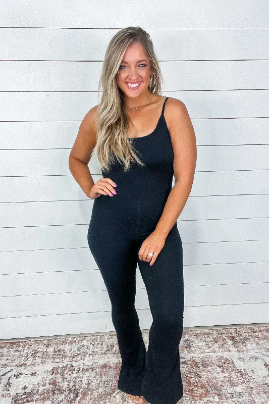 Yogalicious LUX Flare Jumpsuit with Inner Bra