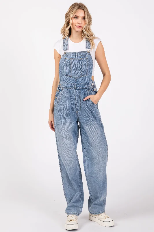 Blue Denim Front Pocket Overall