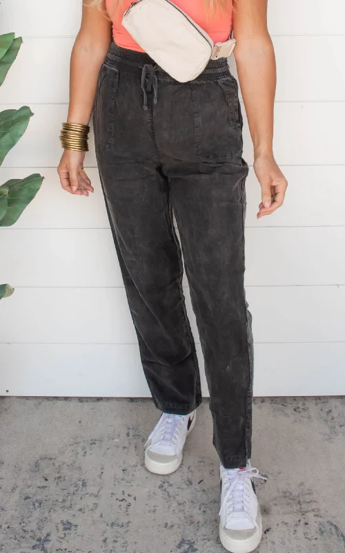 Tencel Mineral Washed Long Pants | Rae Mode - Final Sale