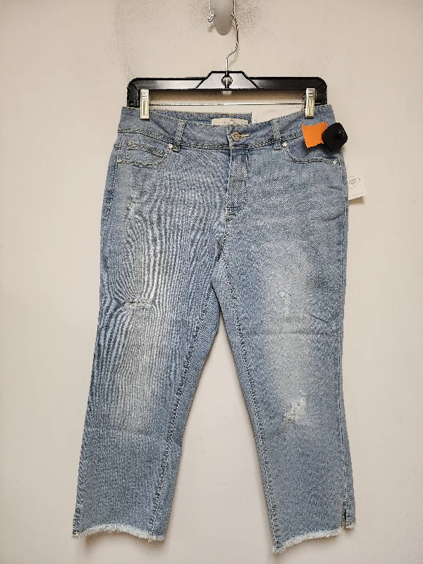 Jeans Cropped By Cato In Blue Denim, Size: 6