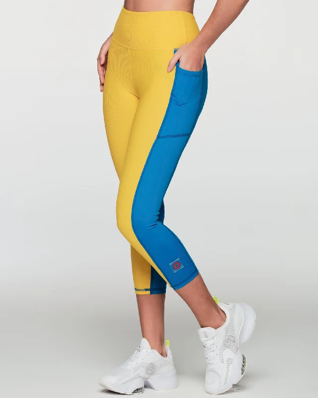 Zumba Bold High Waisted Crop Leggings