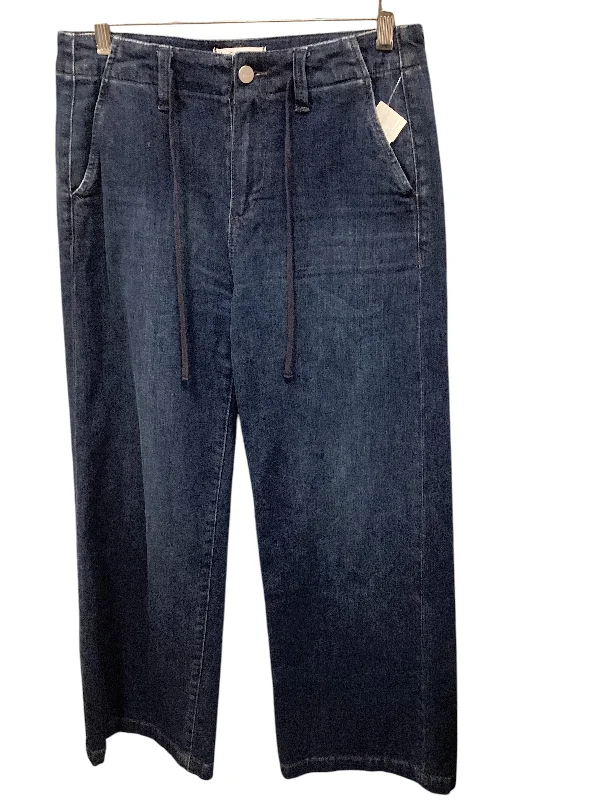 Jeans Wide Leg By Paige In Blue Denim, Size: 2