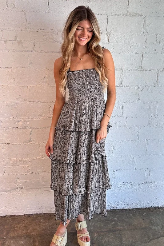 Spotted Midi Dress