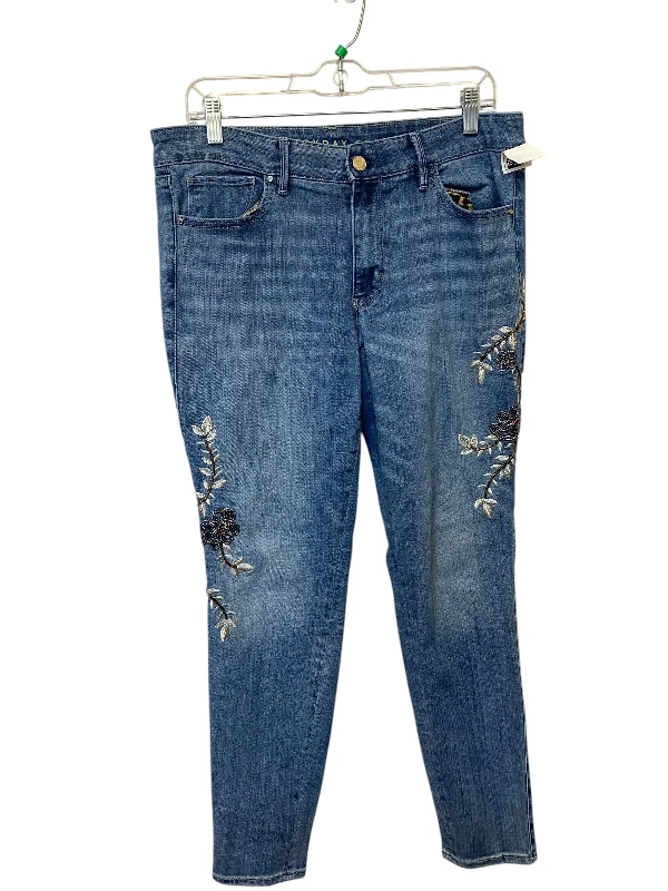 Jeans Skinny By White House Black Market In Blue Denim, Size: 12